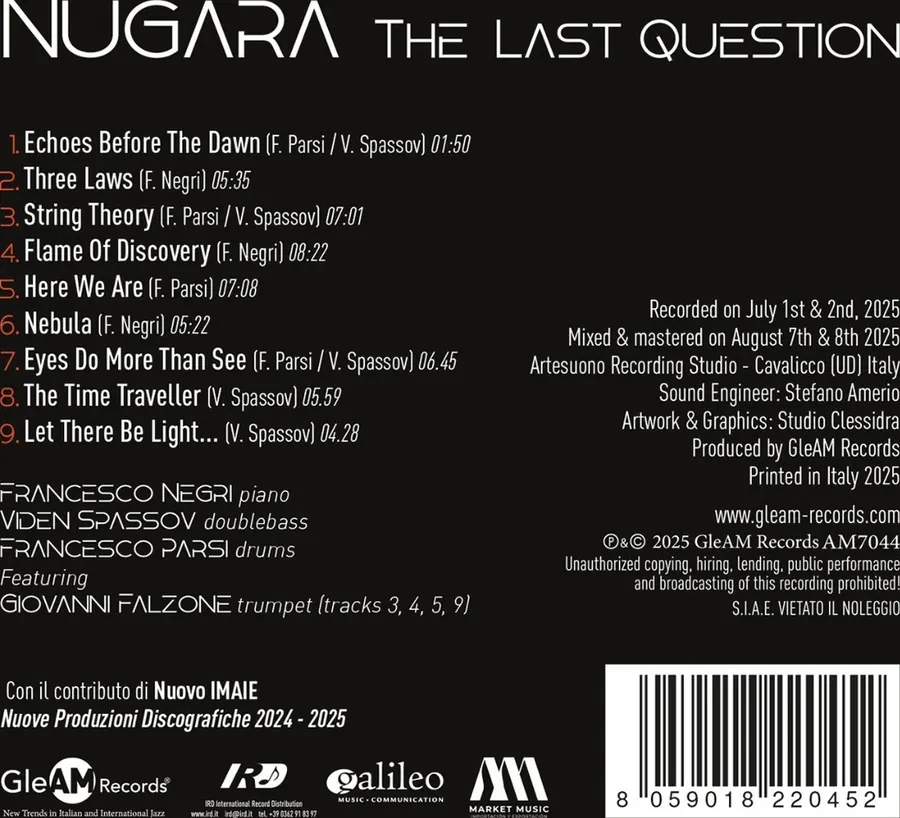 The Last Question — retro copertina